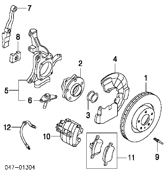 9169140 Volvo latiguillo de freno delantero