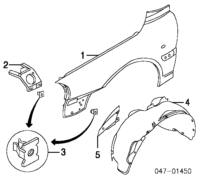 9187958 Volvo guardabarros delantero izquierdo