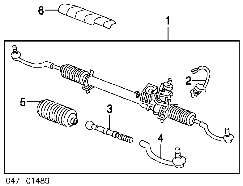 86028305 Volvo cremallera de dirección