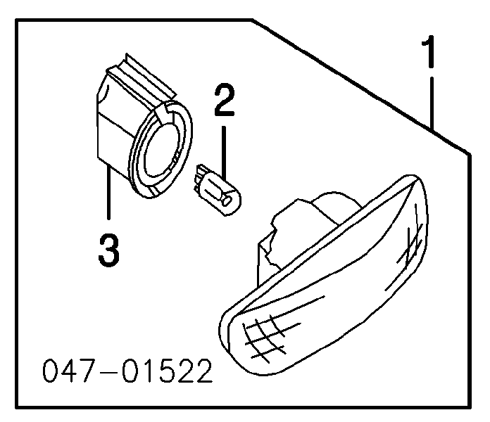 8658946 Volvo luz intermitente guardabarros derecho