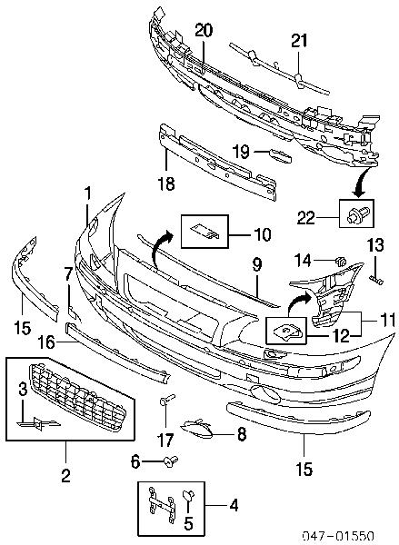 Moldura de paragolpes delantero izquierdo  9484010 Volvo