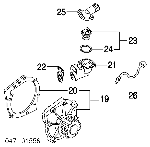 30637216 Volvo caja del termostato