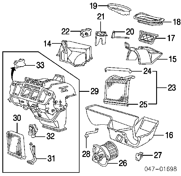 91714295 Volvo motor eléctrico, ventilador habitáculo