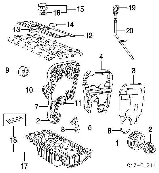 91466938 Volvo tensor, correa dentada