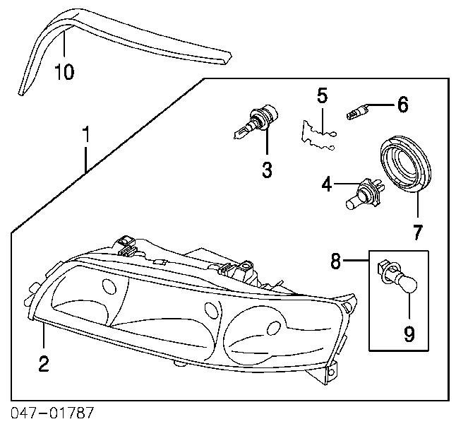 980556 Volvo bombilla halógena