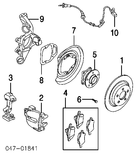 86249265 Volvo disco de freno trasero