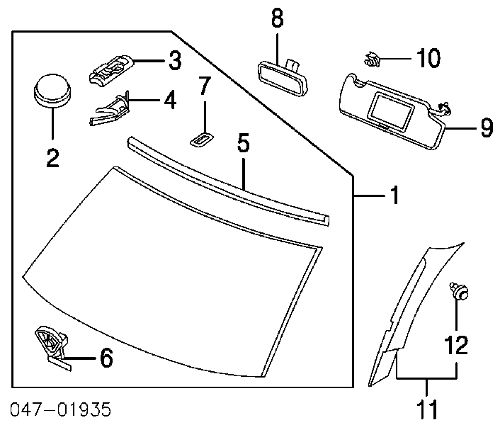  Parabrisas para Volvo S40 1 