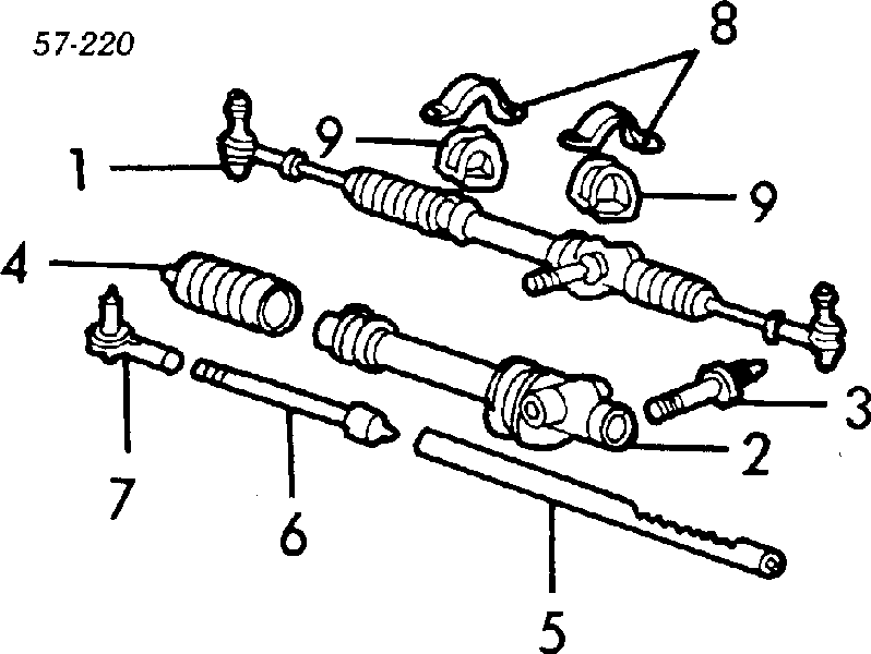 Fuelle dirección MB532979 Mitsubishi