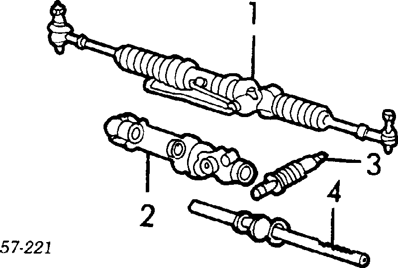  Cremallera de dirección para Mitsubishi L 300 P0W, P1W, P2W