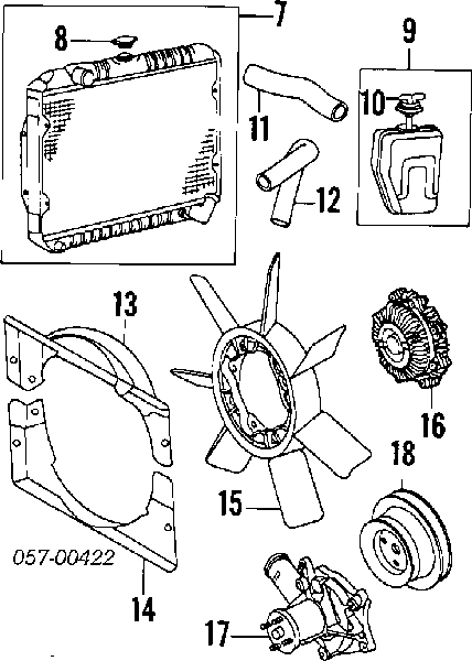 MD972004 Chrysler bomba de agua