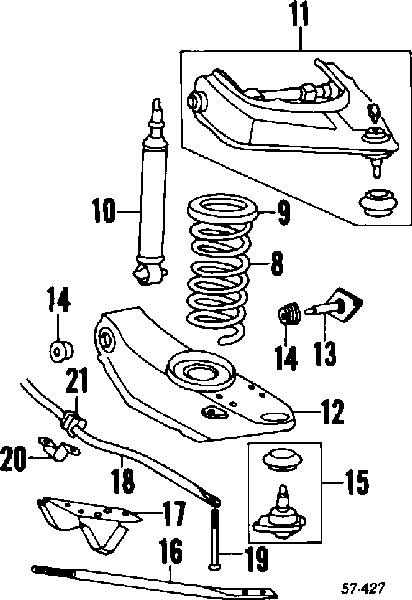 Amortiguador delantero MM50049 Japan Parts