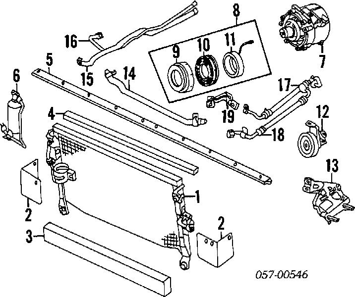 Correa trapezoidal MB167064 Mitsubishi