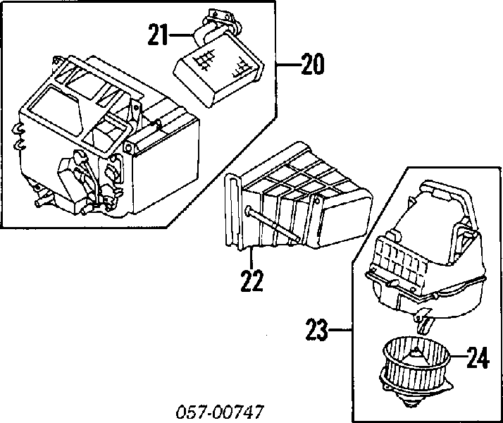 Radiador de calefacción MB568158 Mitsubishi