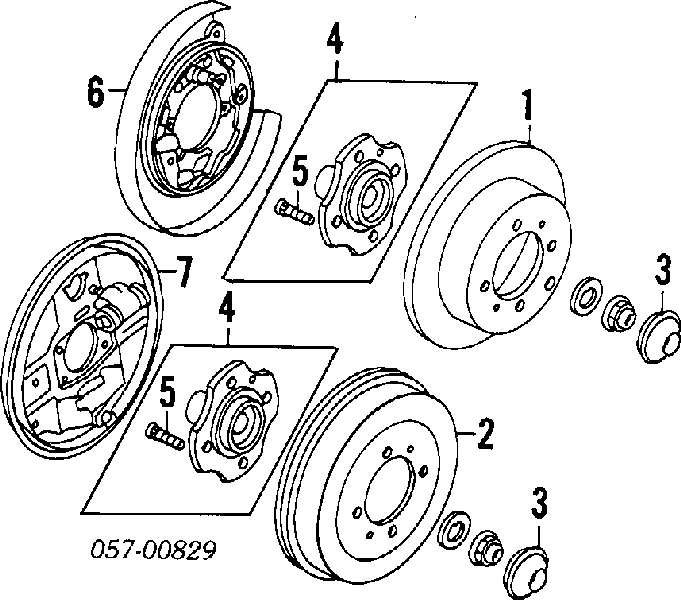 MB857334 Chrysler pinza de freno trasero derecho