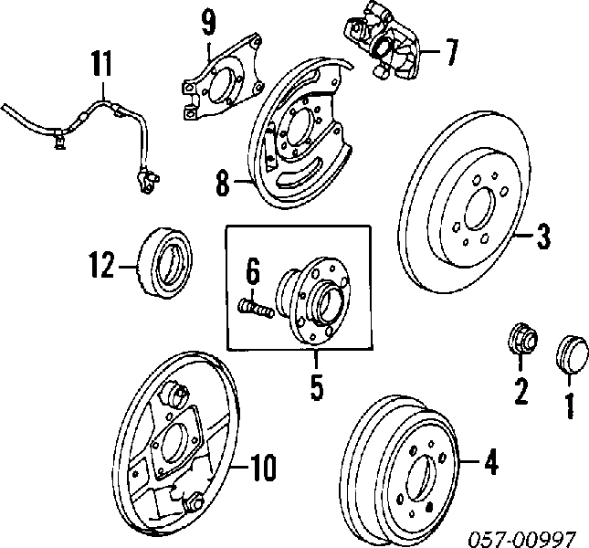 MR129787 Chrysler tubo flexible de frenos trasero