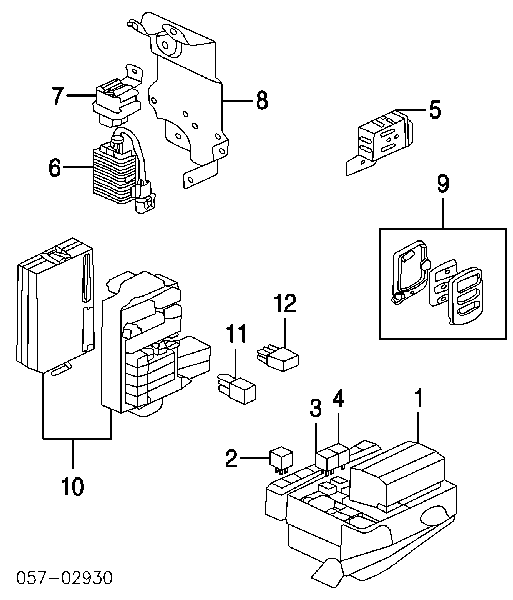 MMR301978 Mitsubishi relé, ventilador de habitáculo