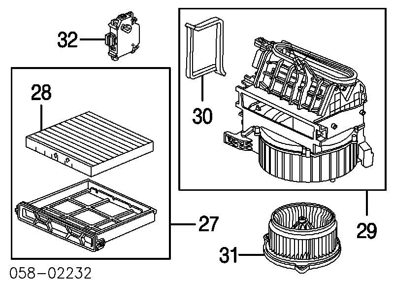 Filtro de habitáculo 80292SECA01 Honda