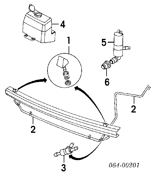  Tobera de agua regadora, lavado de faros, delantera para Land Rover Discovery 2 