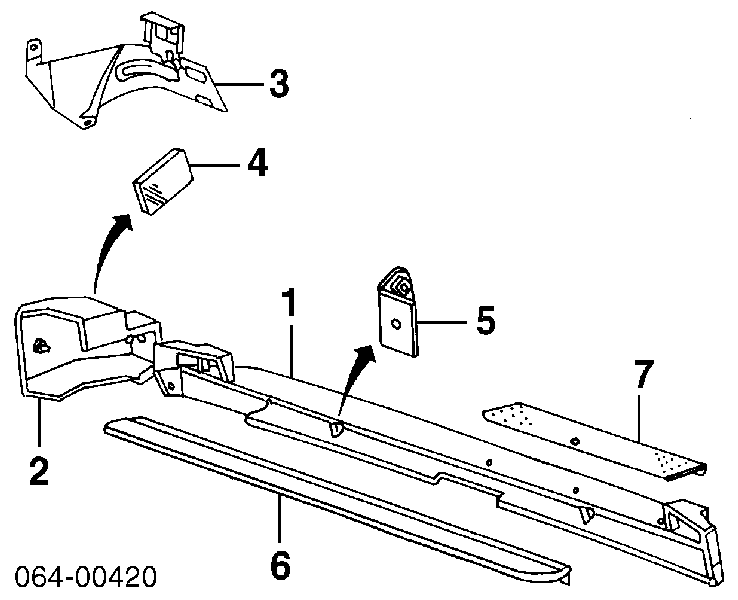 ANR2743 Allmakes parachoques trasero