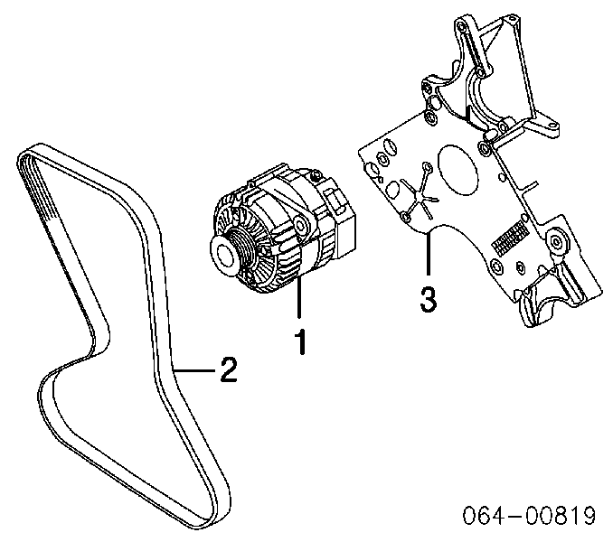 PQS101271L Ford correa trapezoidal