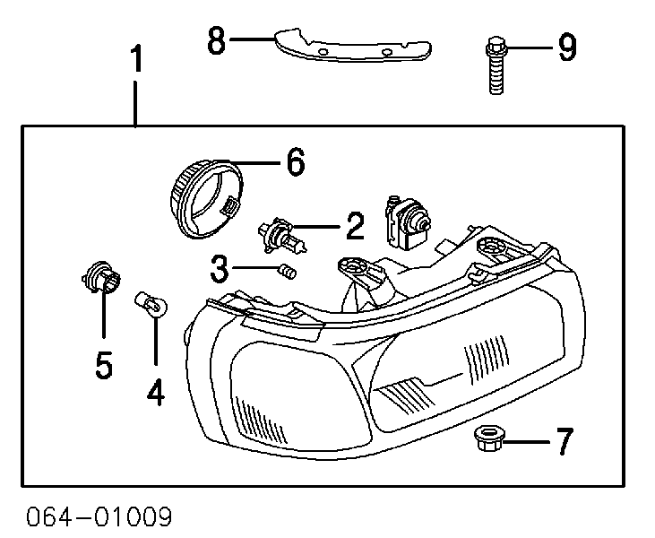 XZQ100190L Rover bombilla, luz de gálibo, delantera