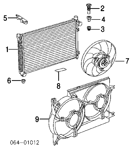  Difusor de radiador, ventilador de refrigeración, condensador del aire acondicionado, completo con motor y rodete para Land Rover Freelander 1 