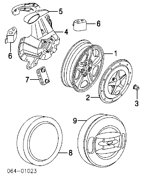  Soporte de rueda de repuesto para Land Rover Freelander 1 