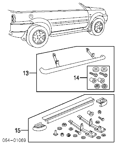  Arcos Laterales (Umbrales) para Land Rover Freelander 1 