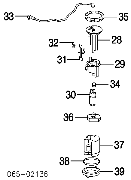 Bomba de combustible eléctrica sumergible 2322162060 Toyota