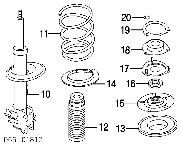 54050CG000 Nissan almohadilla de tope, suspensión delantera