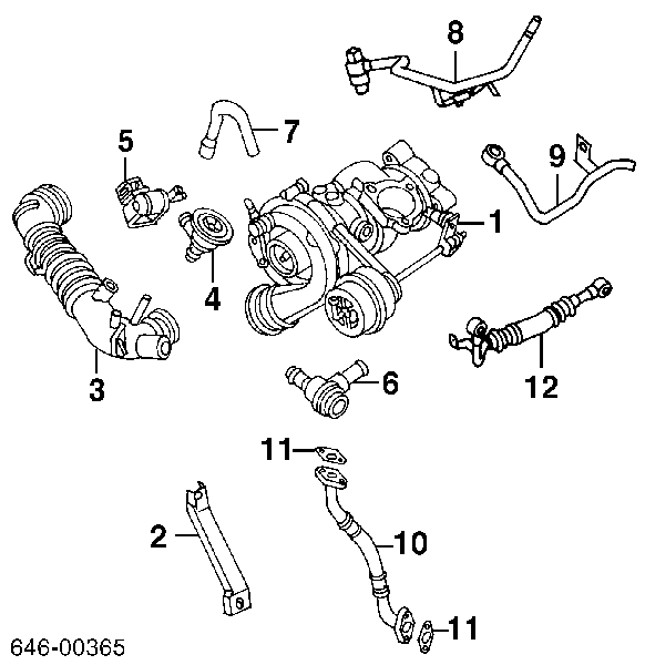  Tubo (Manguera) Para Drenar El Aceite De Una Turbina para Audi TT 8N3