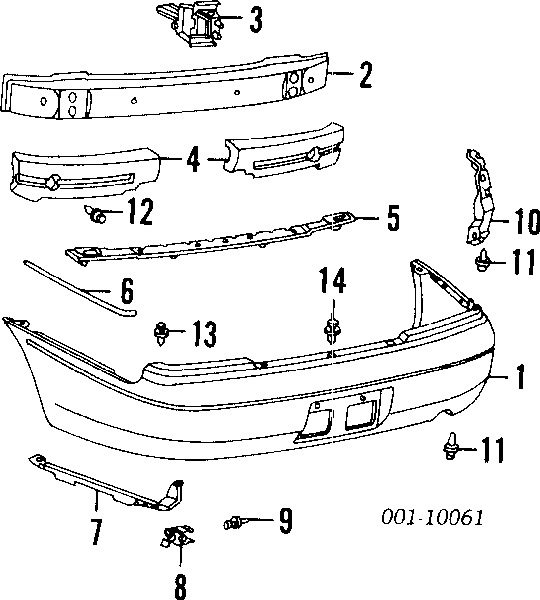 94852368 General Motors clips de fijación de pasaruedas de aleta delantera