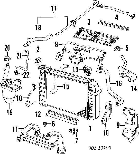 10316828 General Motors tapa de radiador