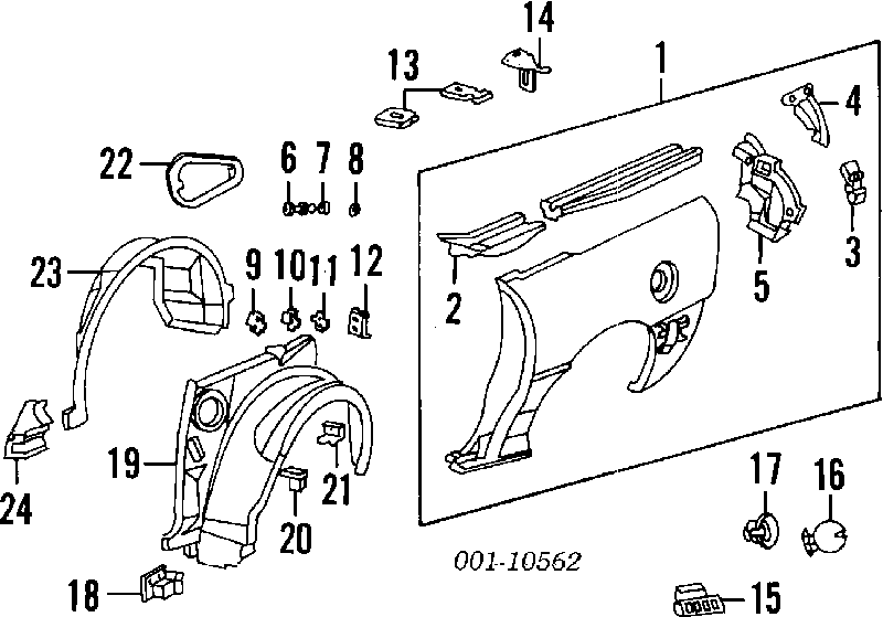  Rejilla De Ventilacion para Chevrolet Captiva 1 