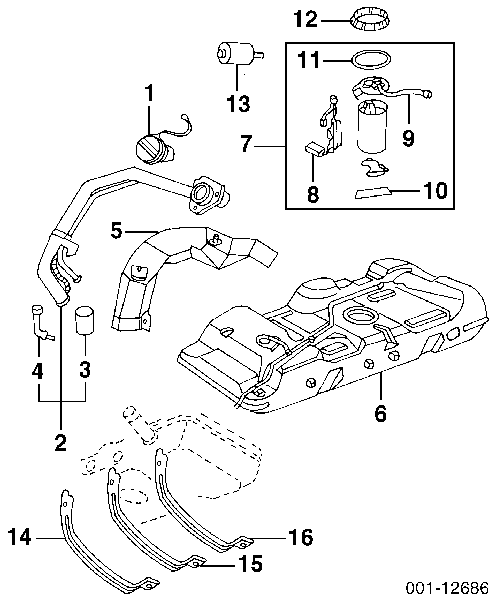 10290491 General Motors filtro combustible