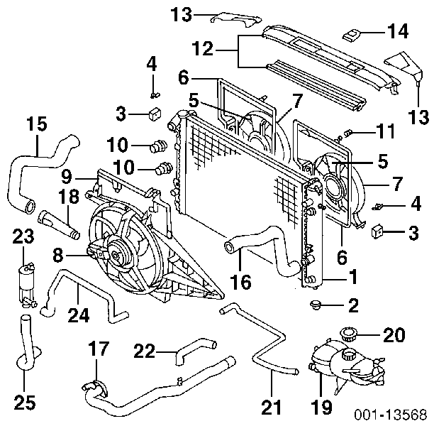 90458540 Opel sensor, temperatura del refrigerante (encendido el ventilador del radiador)