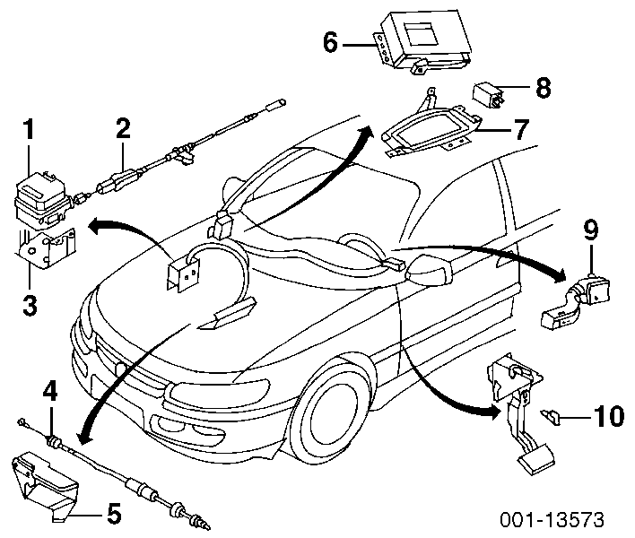 90494519 General Motors interruptor de embrague