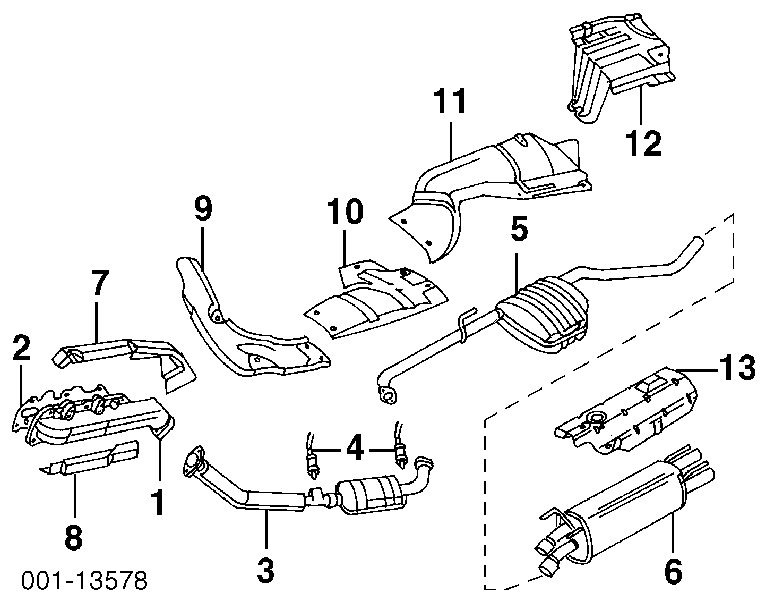 9128515 General Motors junta de colector de escape