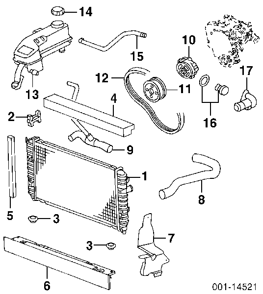 12578869 General Motors correa trapezoidal