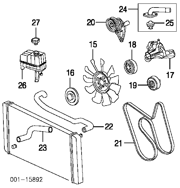 12576761 General Motors correa trapezoidal