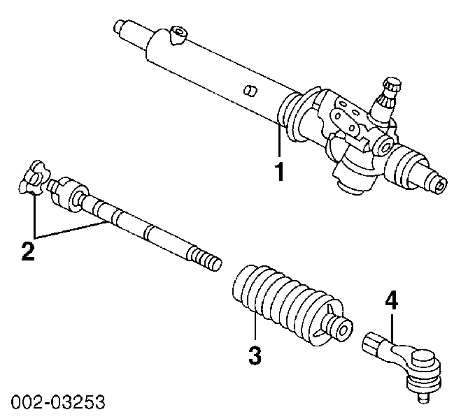 FO2Z3A130A Ford rótula barra de acoplamiento exterior