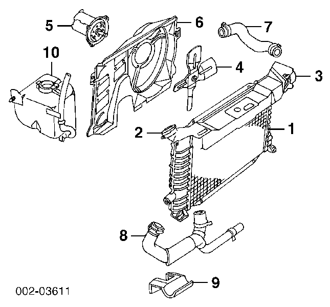 E7FZ8501B Ford bomba de agua