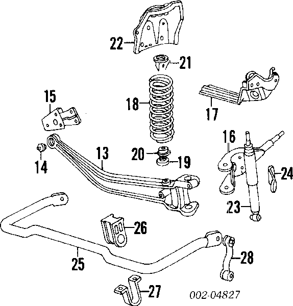 2L2Z-5K483-BA Ford soporte de barra estabilizadora delantera