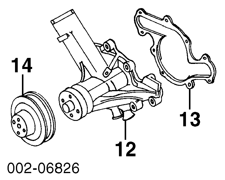 F32Z8501B Ford bomba de agua