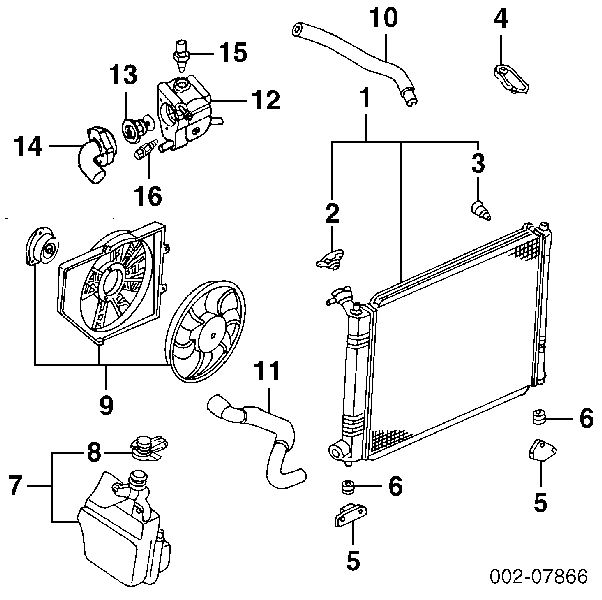 F7CZ10884BA Ford sensor de temperatura del refrigerante