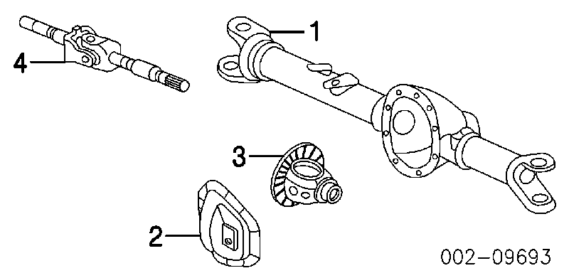 YC3Z3010AA Ford anillo retén, diferencial trasero