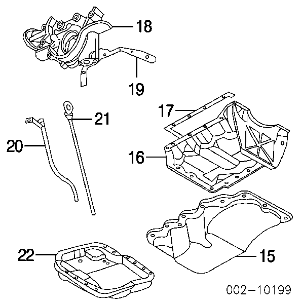 YS4Z6710AA Ford junta, cárter de aceite