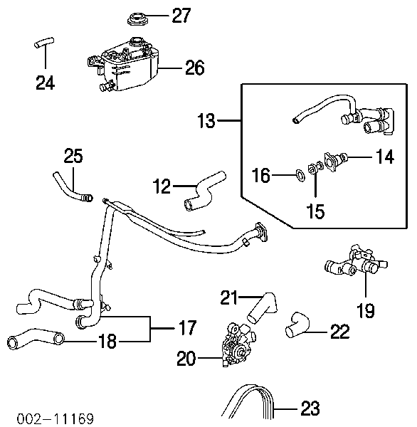 F5RZ8620A Ford correa trapezoidal