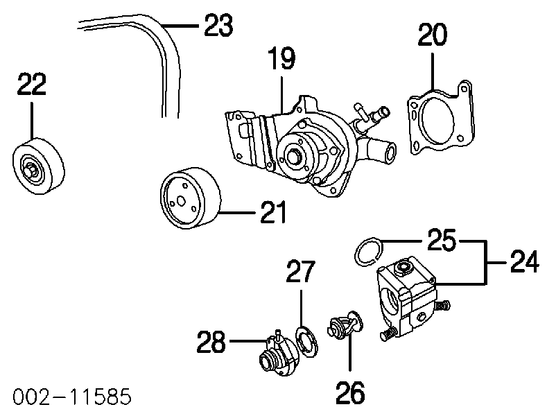 F5RZ8592A Ford piloto posterior derecho