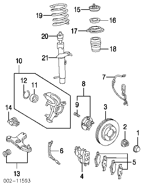 Cojinete de rueda delantero 171600 Febi